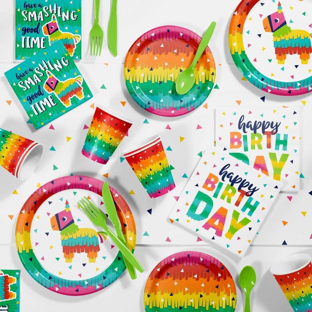 Fiesta Fun Party Supplies Kit, Serves 8 Guests