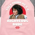 thumbnail image 3 of Ferris Bueller's Day Off - Righteous Dude - Toddler And Youth Girls Raglan Graphic T-Shirt, 3 of 5