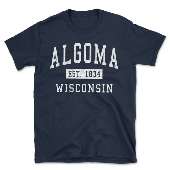 Algoma Wisconsin Classic Established Men's Cotton T-Shirt