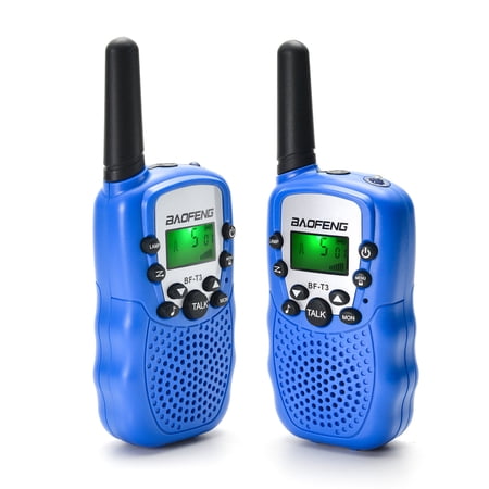 Baofeng Walkie Talkies for Kids, 2Pack Blue 22 Channel 2 Way Radio 3 Miles (Up to 5Miles) FRS/GMRS Toys