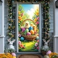 thumbnail image 6 of Nkmbld Easter Door Cover Cute Rabbit Door Party Decoration Supplies Spring Easter Party Photography Background Decoration Seasonal Door Porch Logo Banner, 6 of 8