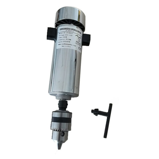Moteur de Broche 800W DC 0.8KW DC 20000RPM CNC pour Gravure, Largement Utilisé