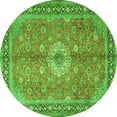 thumbnail image 1 of Ahgly Company Indoor Round Persian Green Traditional Area Rugs, 4' Round, 1 of 1