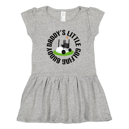 

Inktastic Daddys Little Golfing Buddy Gift Toddler Girl Dress