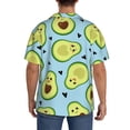 thumbnail image 7 of Goofa Avocado and Hearts Printed Men's Casual Short-sleeved Shirt,Lightweight Breathable Button-down,Summer Casual men's top,Versatile Fashion shirt-, 7 of 7