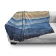 thumbnail image 3 of Abstract Oil Painting Soft Flannel Fleece Throw Blanket, Fine Art Composition with Blue Sea, Cozy Plush for Indoor and Outdoor Use, 70" x 90", Sand Brown Eggshell, by Ambesonne, 3 of 6