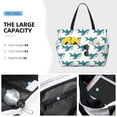 thumbnail image 3 of Kdxio Cartoon Shark for Beach Bag for Women Large Beach Tote Bag Waterproof Sandproof Swim Bag with Zipper Pockets Beach Vacation Travel, 3 of 7