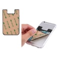 thumbnail image 4 of YFYANG Universal Adhesive Cell Phone Card Holder, Cartoon Green Ocean Graffiti Leather Cell Phone Wallet Sticker, 4 of 6