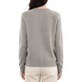 thumbnail image 5 of Resicozy Womens Cropped Cardigan Sweaters Lightweight Crew Neck Button Down Cardigans Open Front Long Sleeve Sweater Camel M, 5 of 6