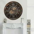 thumbnail image 5 of THE GEARS CLOCK Wall Clock with Real Moving Gears IR-LI_ 24 in Round BRONZE-DARK, 5 of 7