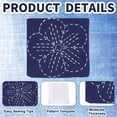 thumbnail image 3 of Sashiko Kit DIY 10 Sets Sashiko Coaster Kit Japanese Traditional Cross Stitch Kit Embroidery Sewing Set Kit with Complete Sewing Accessories, 3 of 7