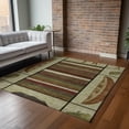 thumbnail image 6 of Addison Rugs Mayfield Washable Lodge Stripes/cabin Multi Rectangle Rug, 10' x 14', 6 of 6