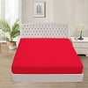 thumbnail image 6 of Fitted Sheet 800 Thread Count 100% Egyptian Cotton 1-Piece California King Size (72" x 84") Inch 22-Inch Deep Pocket, All-Around Elastic Red Stripe, 6 of 6