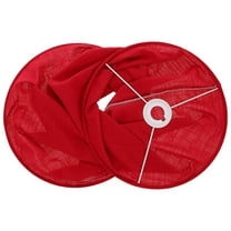 OHOIOLLA Red Cloth Lampshade For Living Room 1Pcs 16.5x11.8in