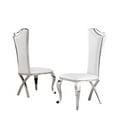 thumbnail image 2 of White Marble 7 piece Dining Set with Silver Stainless Steel Base, 2 of 3