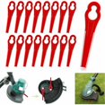 thumbnail image 1 of 100 cuchillas de plástico de repuesto, cuchillas para cortacésped y cuchillas de plástico para cortacésped (rojo) Ormromra BST3061353, 1 of 5