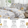 thumbnail image 2 of Jessy Home Full/Queen Quilt Yellow Floral Bedding Set Microfiber Bedspread Coverlets for Beds, 2 of 8