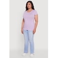 thumbnail image 4 of Womens Plus Size Basic Crew Neck Tee, 4 of 5