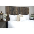 thumbnail image 1 of Barn Walls Handcrafted Floating Hanger Solid Wood Headboard, Ebony, King, 1 of 10