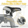 thumbnail image 2 of CD Wide 10.2"x8.6" Bike Seat Saddle w/ Quick Release Seat Clamp for Peloton ONLY, 2 of 6