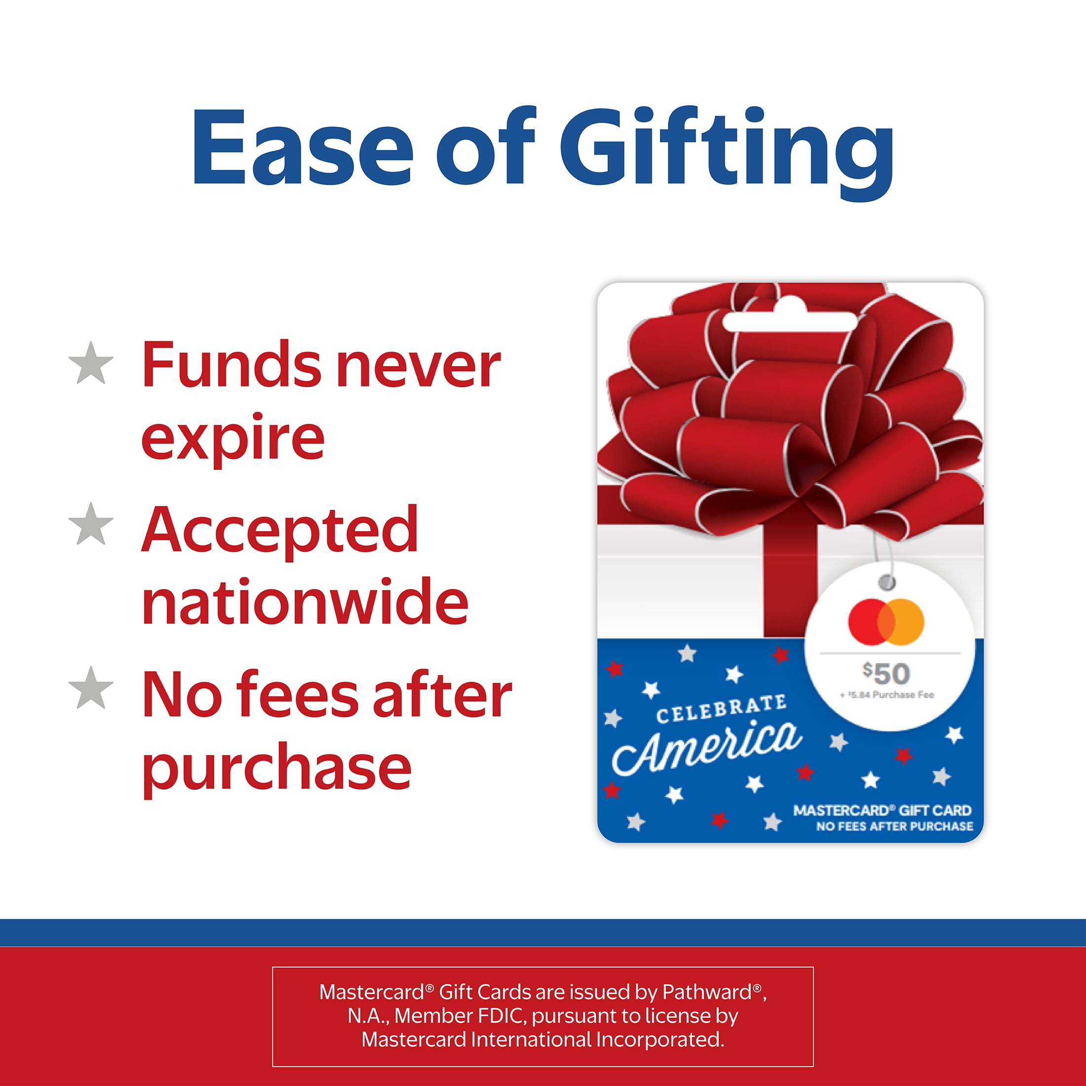 Mastercard® $50 USA Fluffy Gift Card (plus $5.84 Purchase Fee)