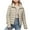 Khaki Winter Coats for Women, variant on Juniors Puffer Jackets Lightweight Fall Trendy Coats Full Zipper Thick Warm Coats