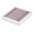 thumbnail image 1 of Wooden s Display Case Storage Holder for Show Portable Stand Showcase Insert Jewelry Box for Tabletop Drawer Dresser Women Gift , White Square, 1 of 6