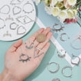 thumbnail image 2 of 1Set 72pcs 12 Styles Chandelier Connector Charms Component Links Alloy Hollow Filigree Pendants Flat Round Teardrop Triangle Shape for Jewelry Making Earring Supplies Antique, 2 of 7