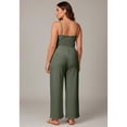thumbnail image 2 of Avenue Women's Plus Size Knit Gauze Smocked Wide-Leg Pants, 2 of 2