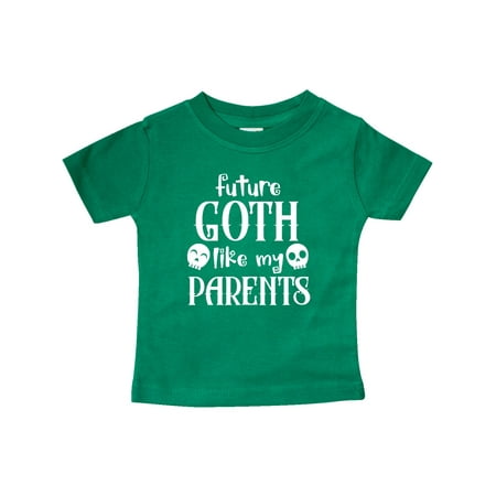 

Inktastic Future Goth Like my Parents with Skulls Gift Baby Boy or Baby Girl T-Shirt
