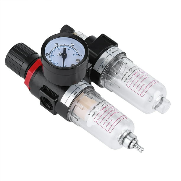 Filtro Regulador 1/4'' Lubricador Compresor De Presión De Agua