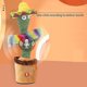 thumbnail image 5 of Cactus bailarín de juguete con carga USB, 120 canciones, iluminación y grabación, 5 of 5