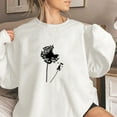 thumbnail image 2 of SHTXOZHI Womens Long Sleeve Crewneck Pullover Tops Trendy Graphic Sweatshirts Fall Clothes, 2 of 3