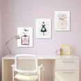 thumbnail image 2 of The Stupell Home Decor Collection Glam Shopping Hepburn Woman Blue Bubble Gum Fashion Wall Plaque Art, 10 x 0.5 x 15, 2 of 5