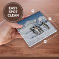 thumbnail image 7 of 3drose, South Georgia Island. King Penguins Walk on Shore of Salisbury Plain, Set of 4 Ceramic Tile Coasters, 7 of 7