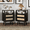 Black, variant on Resenkose 2-Piece 15.4" Contemporary Side Table with Dual Drawers, Gold Tone Metal Knob Wood End Table for Bedroom and Living Area, Natural Wood