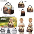 thumbnail image 5 of Kuiaobaty Deer Tree Print Backpack and Lunch Box Set for Girls Boys Insulated Lunch Bag Pencil Case with Zipper Lightweight Backpack and Pencil Bag for School Camping Picnic, 5 of 7