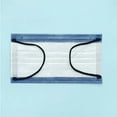 thumbnail image 4 of BalsaCircle 10 Disposable Denim Blue 3 Layer Breathable Face Masks Protective Covers Personal Protection Gear, 4 of 8