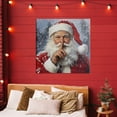 thumbnail image 2 of Secret Santa Shh Canvas Wall Art, design by Petal Prints Design, 2 of 8