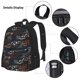 thumbnail image 3 of Disketp Cool Sports Car Mochila Estampada de Gran Capacidad con Lonchera y Estuche, Set de 3 Piezas para Estudiantes, 3 of 7