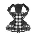 thumbnail image 4 of Bingfone Anchor Black Tartan Plaid No Pull Dog Vest Harness For Small Medium Large Dogs Strap For Puppy Walking,Training,Dog Harness-Small, 4 of 9
