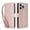 Rosegold, variant on Compatible with iPhone 12 Pro Max Wallet Case, [6 Card Slots] PU Leather ID Credit Holder Folio Flip [RFID Blocking] Kickstand Double Magnetic Clasp Phone Cover & Wrist Strap,Rosegold