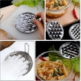 thumbnail image 4 of 10 Uds. Raspador de gelatina para alimentos que hace fideos fríos herramientas de aperitivos de acero inoxidable plata TUNC Sencillez, 4 of 5