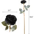 thumbnail image 2 of Artificial Vintage Silk Rose Flower Bouquet Fake Roses Long Stem Artificial Roses for Home Kitchen Wendding Decorations, 2 of 5