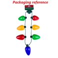 thumbnail image 3 of Christmas LED Bulbs Christmas Bulb Necklace Holiday Accessories Party Lovers 9 LED Bulbs, 3 of 5