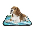 thumbnail image 2 of PKQWTM Underwater Dolphins Family Funny Sea Animals Pet Dog Cat Bed Pee Pads Mat Cushion Potty Dogsblankets Crate Bed Kennel 28x36 inch, 2 of 3