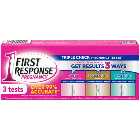 First Response Triple Check Pregnancy Test 3 ct. (Best Early Detection Pregnancy Test 2019)