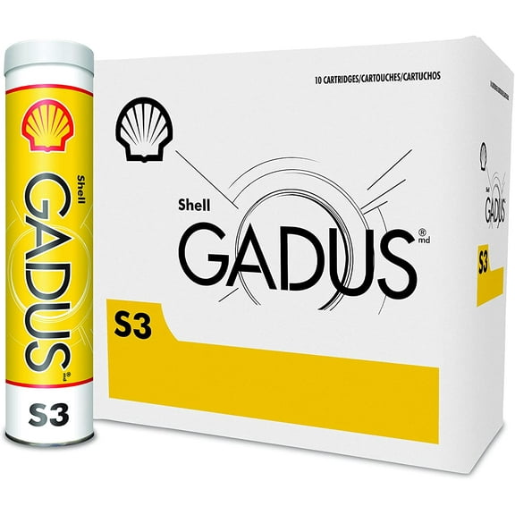 Shell Gadus S3 V220C 2 High-Temperature and Extreme-Pressure Multipurpose Grease, 0.4kg - Pack of 10