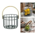 thumbnail image 4 of Cesta de frutas, contenedor organizador para huevos, cesta de alambre para huevos frescos Navy S, 4 of 9