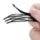 thumbnail image 4 of 24 piezas de pinzas para el cabello de doble agarre, pinzas para el cabello de metal a presión, pasadores para el cabello de mujer para hacer el cabello, suministros de salón (negro), 4 of 7